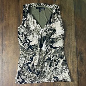 WHBM - XS Matte Jersey Patterned Sleeveless Top (see closet for matching pants).